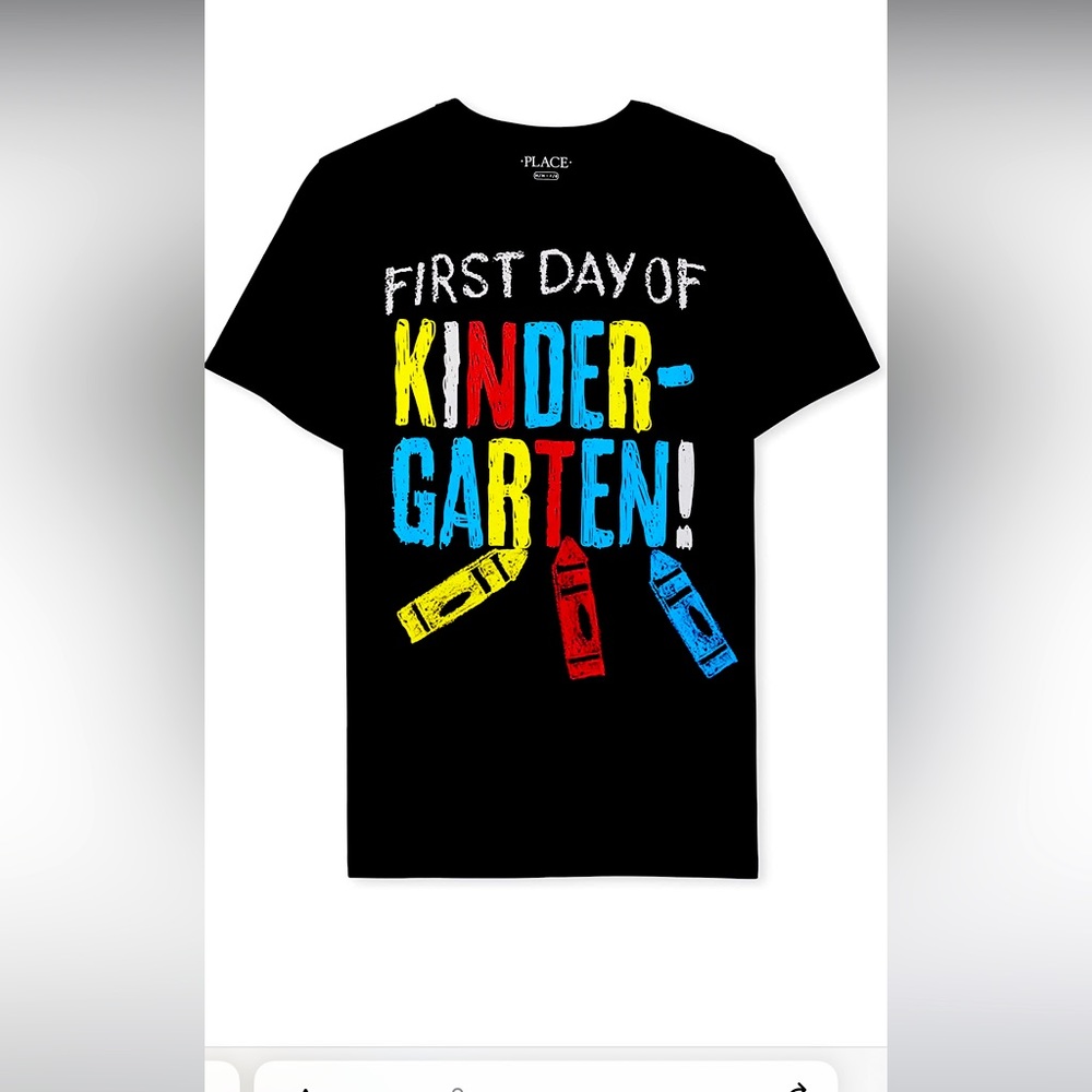 First day of kindergarten shirt NWT SZ S. $8